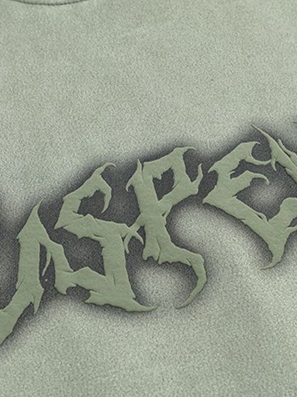 Kurzarm-T-Shirt mit Street-Schmetterlings-Print für Herren-2