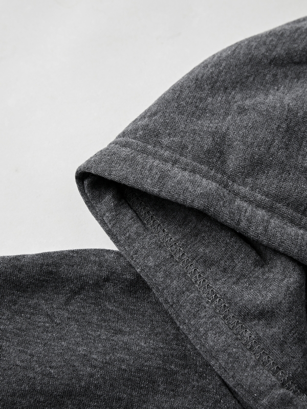 Übergroßer Kapuzenpullover mit Kordelzug und Reißverschluss für Herren mit Dämonen-Print-2