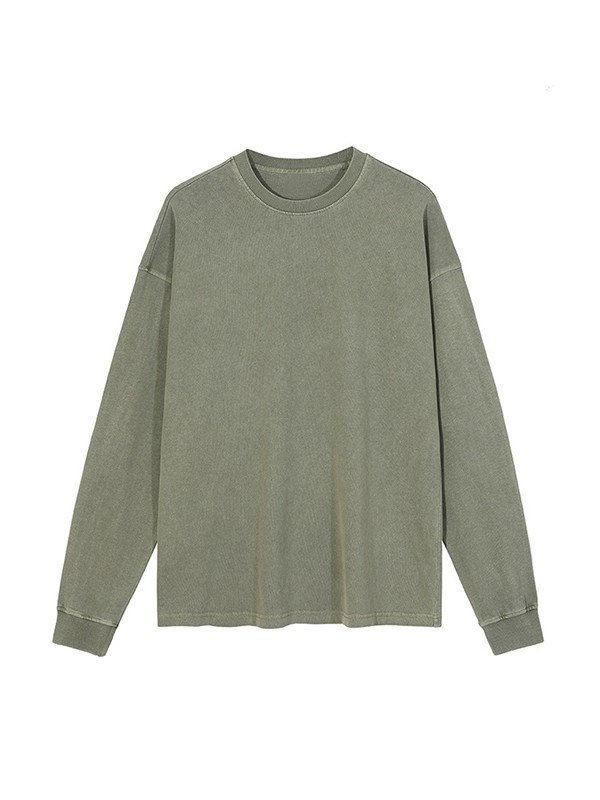 Unisex-Sweatshirt mit Rundhalsausschnitt in Vintage-Waschung-3