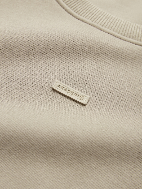 Einfarbiger, übergroßer Kapuzenpullover mit Etikettendekor-3