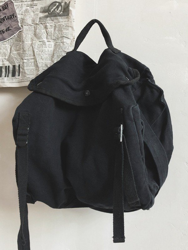 Vintage große Umhängetasche aus Segeltuch-3